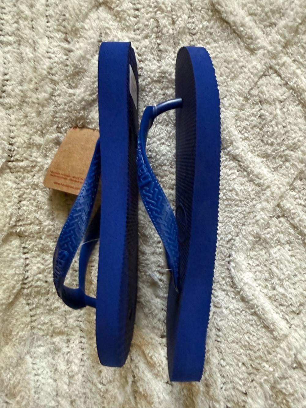 Havaianas Top Brazilian Unisex Flip Flops Sandals Beach Pool Navy Blue 7 8 NWT - Picture 5 of 6